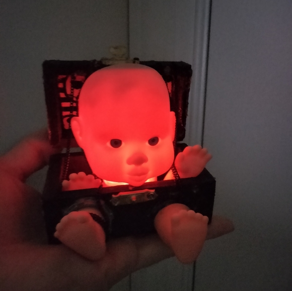 Halloween themed battery nightlight (custom made) - Picture 2 of 2